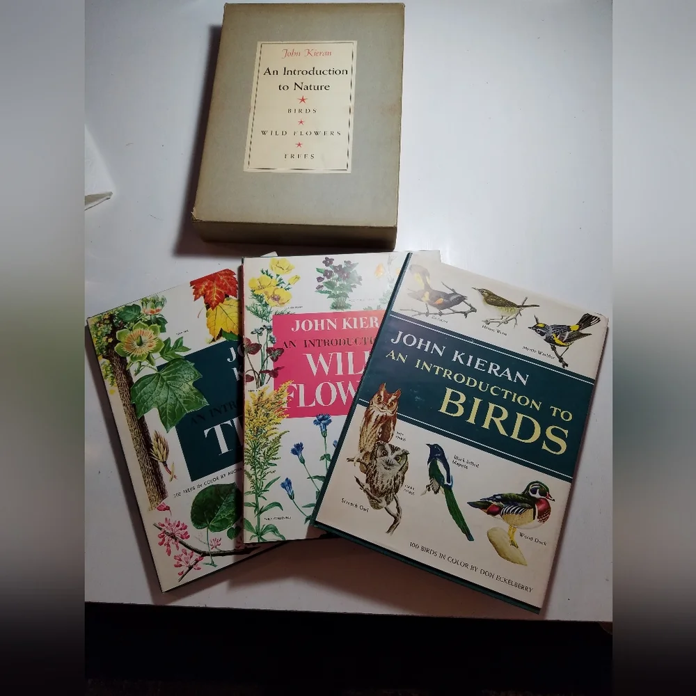 Rare 3 book set by John Kieran. An Intro to Nature. Birds, Wildflowers, Trees - Picture 2 of 11